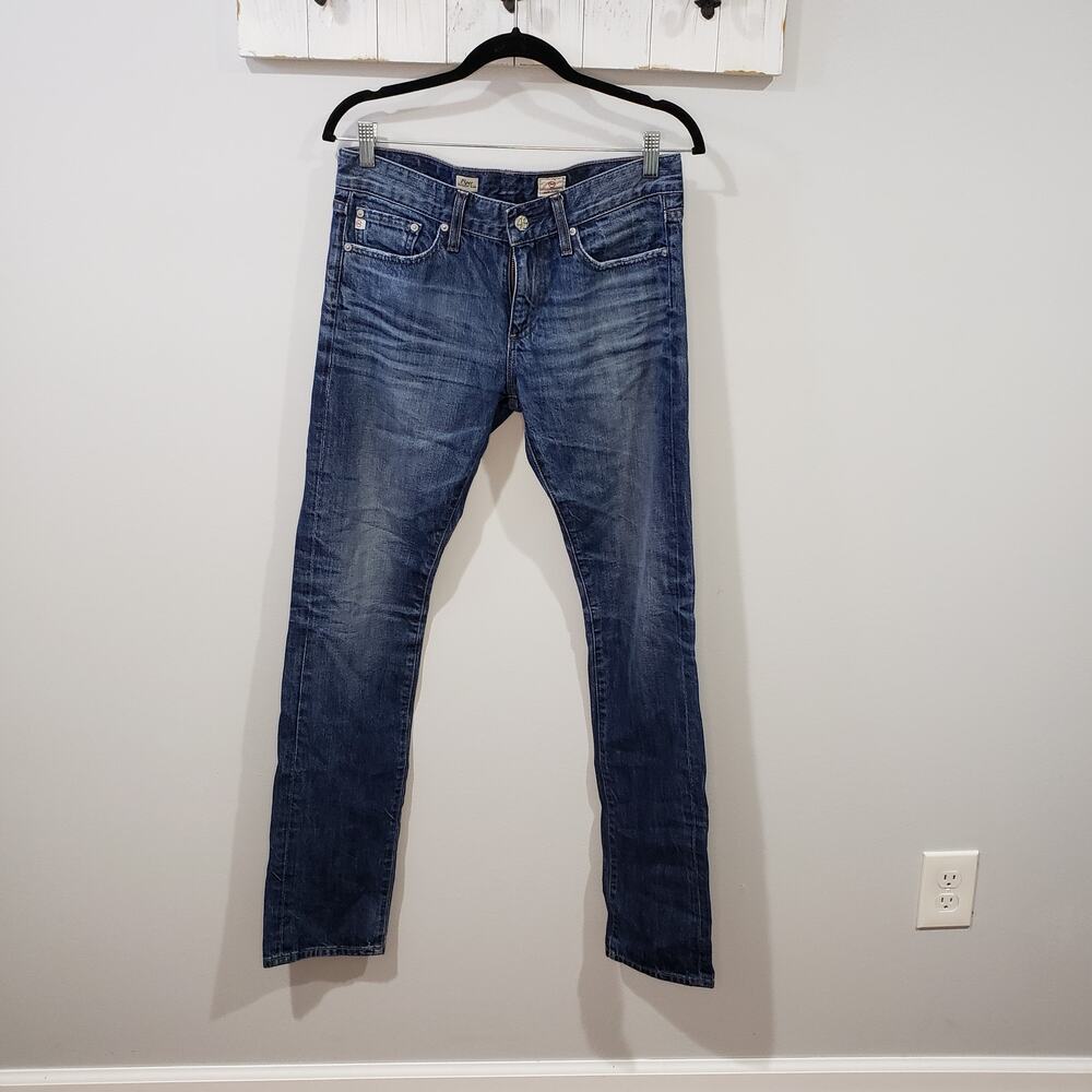 7 For All Mankind Dojo Jeans Womens 25x33 Flare Medium Wash Stretch Denim